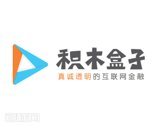 积木盒子互联网金融logo设计