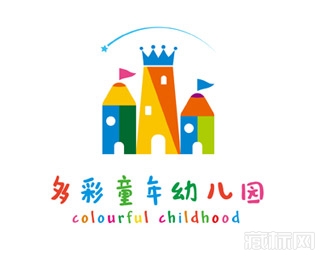 多彩童年幼儿园logo