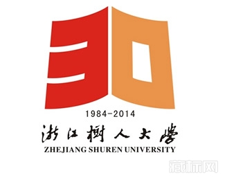 浙江树人大学30周年校徽含义