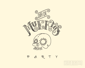 Dia de Muertos Party图标设计