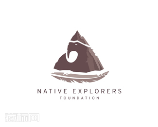 Native Explorers探险机构标志素材