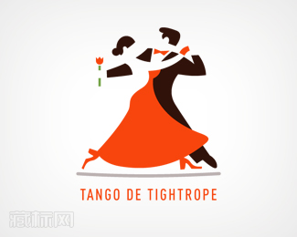 Tango de Tightrope舞蹈标志设计