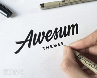 Awesum Themes字体设计