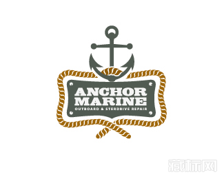 Anchor Marine轮船修理厂标志欣赏