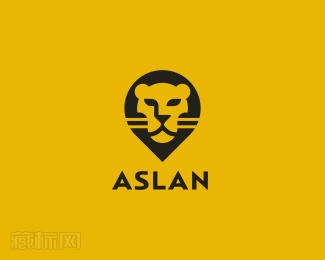 国外Aslan狮子标志设计
