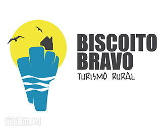 Biscoito Bravo海边旅馆logo设计