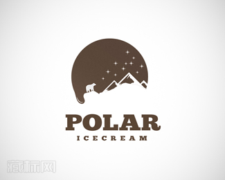 Polar Icecream夜景标志设计