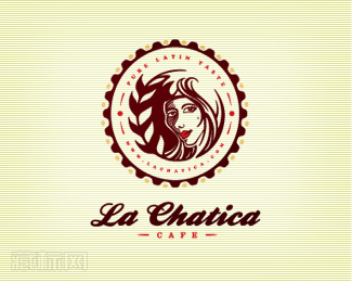 La Chatica烤面包店logo设计