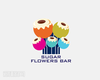 Sugar Flower Bar糖花酒吧logo设计