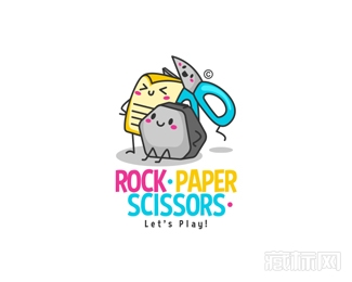 Rock Paper Scissors剪刀石头布logo设计欣赏