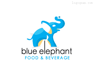 蓝色大象餐厅标志