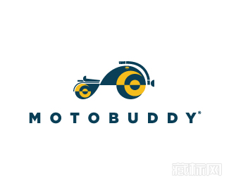 Motobuddy摩托车logo设计