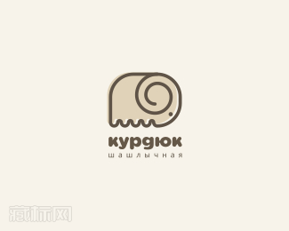 kypglok烤羊肉串标志设计