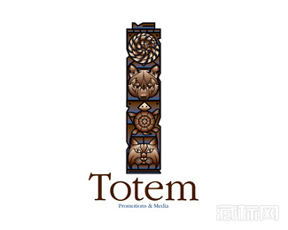 Totem Promotions复古图腾标志设计