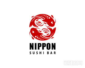 NIPPO SUSHI BAR酒吧logo设计
