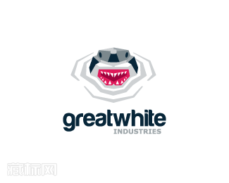 Great White大白鲨标识图片