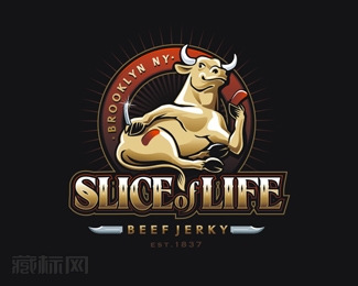 Slice of life牛肉干商标设计