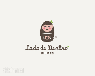 Lado de Dentro不倒翁娃娃logo设计