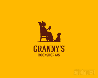 Grann's书店logo设计
