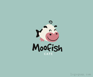 moofish咖啡厅标志