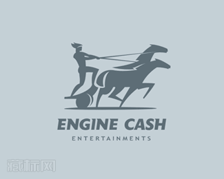 ENGINE CASH贸易公司标志设计