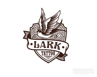 Lark Tattoo云雀logo设计