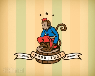 Monkeyboy Clothing马戏团标志设计