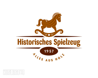 Historisches Spielzeug木马玩具标志设计