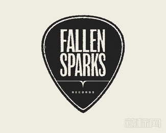 Fallen Sparks Records唱片公司商标设计