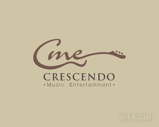 Crescendo娱乐公司标志设计