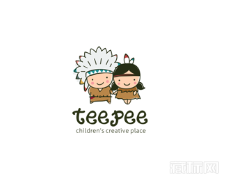 Teepee儿童游乐园logo设计