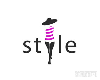 style比基尼泳装标志设计