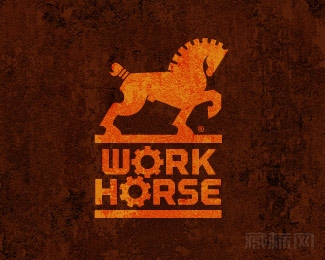 Work Horse机械标志设计