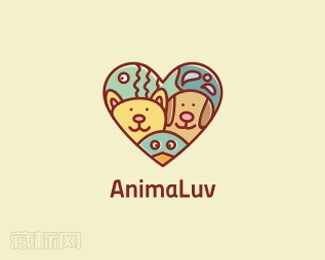 AnimaLuv宠物护理logo设计