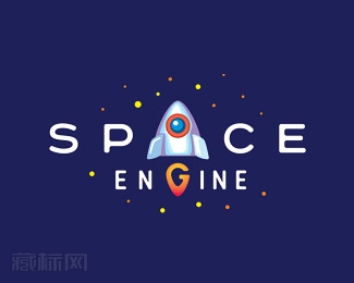 Space Engine空间引擎火箭标志图片设计