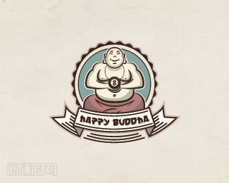 HAPPY BUDDHA酒吧logo设计