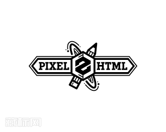 Pixel 2 HTML网络工作室商标设计