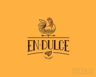 En-dulce面包店logo设计