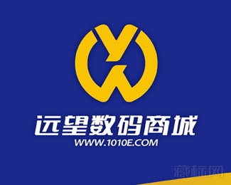 远望数码商城logo设计