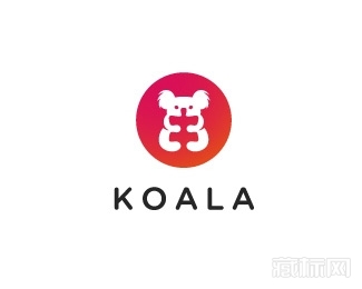 Koala熊拼图标志设计