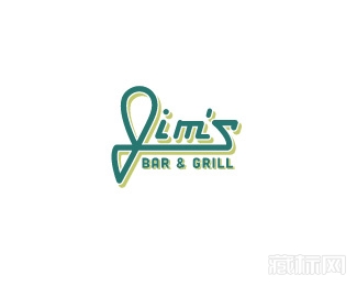 Jim's酒吧标志设计
