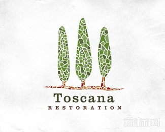 Toscana Restoration修复公司标志