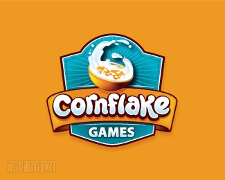 Cornflake游戏开发商标志设计