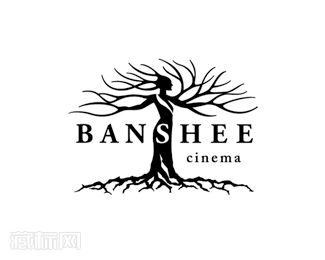 Banshee Cinema女妖电影logo设计