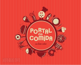 Portal da Comida标志设计图片