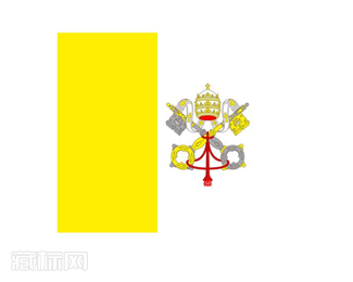 梵蒂冈国旗logo设计