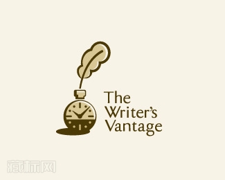 the writer's vantags标志设计