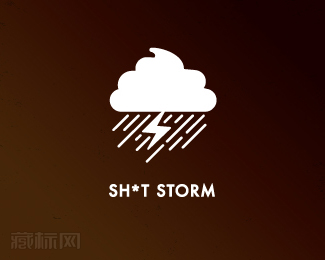 Sh*t Storm暴风雨logo设计