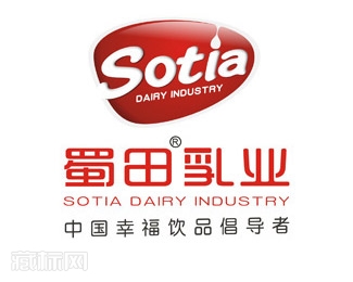 成都蜀田乳业sotia字体设计