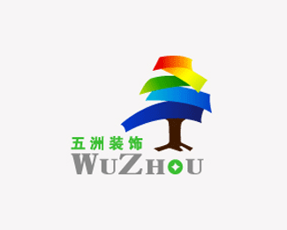 五洲装饰工程logo